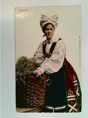 junge Frau in Tracht, "Wärend", Schweden, AK, ungelaufen, datiert 1915