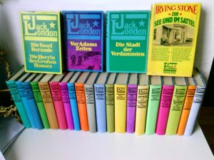 Büchergilde Gutenberg - 24 Bände. Jack London 31 Erzählungen und 1 x die Biografie von Irving Stone