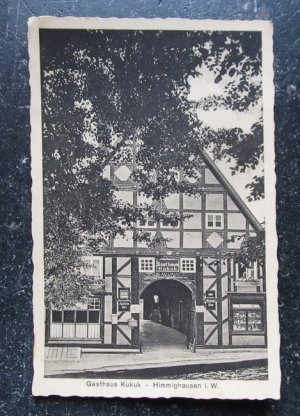 Ansichtskarte Gasthaus Kukuk Himmighausen i.W.