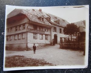 Alte Fotografie "Gasthof Zum Adler, Inh. Adolf Jsele"