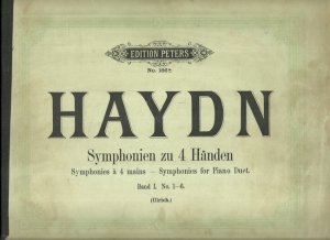 Symphonien für Pianoforte zu 4 Händen bearbeitet v. Hugo Ulrich Band I (No. 1-6), Band II (No. 7-12), Band III (13-)