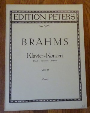 antiquarisches Buch – Johannes Brahms – Klavier-Konzert D-moll / Re mineur / D minor Opus 15 (Für Klavier und Orchester hg. v. Emil von Sauer)