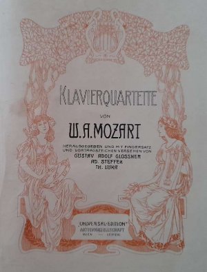 Klavierquartette Quartett 3 (KV 452), 4 (KV 581), 5 (KV 593) (Hg. und mit Fingersatz und Vortragszeichen versehen von Gustav Adolf Glossner, Ad. Steffen […]