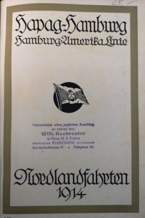 antiquarisches Buch – Fa. Hapag – Hapag-Hamburg: Hamburg-Amerika Linie. Nordlandfahrten 1914.