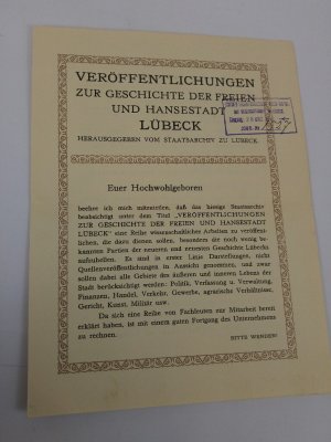 antiquarisches Buch – Hach, Theodor und Staatsarchiv zu Lübeck  – Lübecker Glockenkunde.