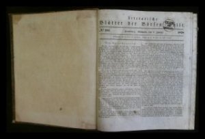 Literarische Blätter der Börsen-Halle. Jahrgang 1828. - [Jahrgang komplett].