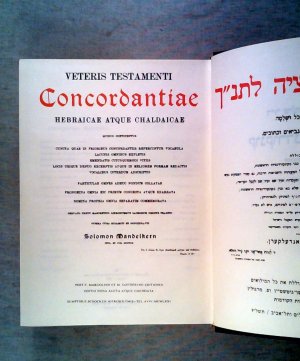 Veteris Testamenti Concordantiae: Hebraicae Atque Chaldaicae - 1. Teil