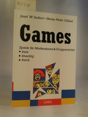 gebrauchtes Buch – Seifert, Josef W – Games. Spiele für Moderatoren & Gruppenleiter.