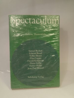 neues Buch – Beckett, Samuel – Spectaculum 27 [Neubuch] Neun moderne Theaterstücke.  Samuel Beckett.  Edward Bond.  Volker bRaun.  Elias Canetti.  Harald Kuhlmann.  Dieter Kühn.  Heiner Müller.  Jean-Paul Wenzel.