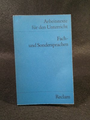 gebrauchtes Buch – Norbert Feinäugle – Fachsprachen und Sondersprachen (Arbeitstexte für den Unterricht)