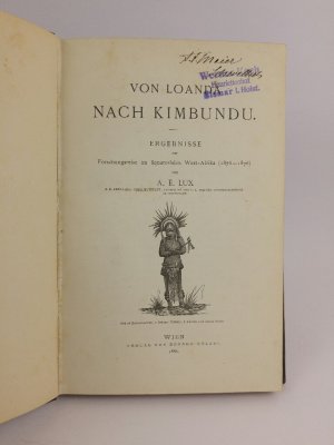 Von Loanda nach Kimbundu : Ergebnisse der Forschungsreise im äquatorialen West-Afrika (1875-1876).