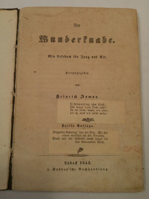 Der Wunderknabe - Ein Lesebuch für Jung und Alt