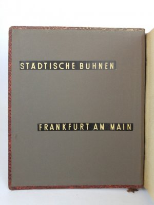 Städtische Bühnen Frankfurt am Main. [Spielzeiten 1958/59 und 1959/60]. - [Fotoalbum des Schauspielers Werner Berndt].