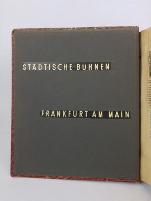 Städtische Bühnen Frankfurt am Main. [Spielzeiten 1960/61 und 1961/62]. - [Fotoalbum des Schauspielers Werner Berndt].