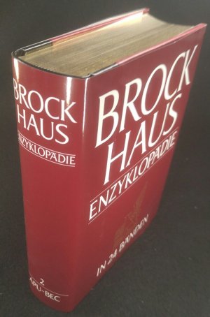 gebrauchtes Buch – Enzyklopädie – Brockhaus Enzyklopädie in vierundzwanzig [24] Bänden: Neunzehnte, völlig neu bearbeitete Auflage. Zweiter Band: Apu-Bec. - [Vorzugsausgabe in Halbledereinband].