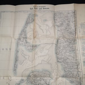 antiquarisches Buch – Reichsamt für Landesaufnahme  – Karte der Nordseebäder Sylt, Föhr und Amrum. Maßstab 1 : 100 000.