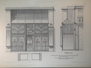 antiquarisches Buch – R. Schmalenberg – Aufrissdruck 1888. Berlin, Fassementerie Geschäft, Jerusalemer Straße 82.