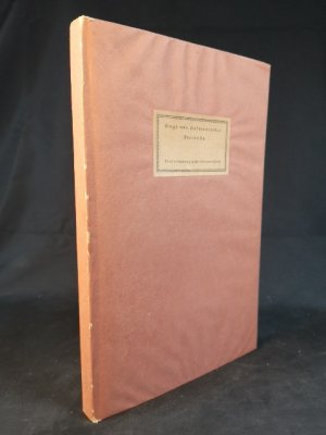 antiquarisches Buch – Hofmannsthal, Hugo von – Florindo. - [Zweifach signiertes Exemplar].