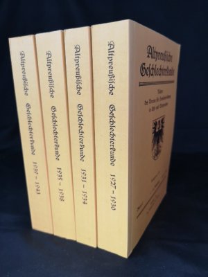 Altpreußische Geschlechterkunde: Blätter des Vereins für Familienforschung in Ost- und Westpreußen. - [Lückenlose Reihe vom 1. Jahrgang (1927) bis 17. […]