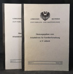 Lübecker Beiträge zur Familien- und Wappenkunde. Heft 27. - [2 Teilbände in 2 Bänden. Komplett].