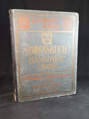 Adressbuch von Hannover: Stadt- Geschäftsbuch. 1926.