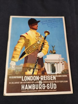 10 sechstägige London-Reisen mit M. S. Monte Pascoal im Juli, August und September 1937.