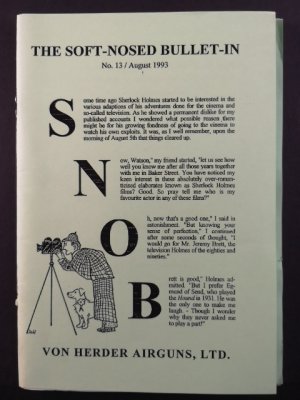 gebrauchtes Buch – Sherlock Holmes – Snob: The soft-nosed Bullet-in No. 13.