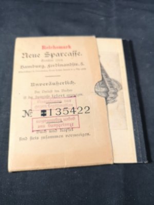 Neue Sparcasse Hamburg: Sparkassenbuch für Carl Höhne, Voigtstr. 12 I.