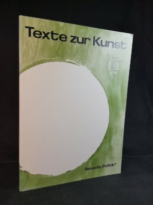 gebrauchtes Buch – TEXTE ZUR KUNST. Heft Nr. 22 / Mai 1996 "Sexuelle Politik?".