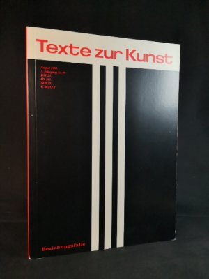 gebrauchtes Buch – TEXTE ZUR KUNST. Heft Nr. 19 / August 1995 "Beziehungsfalle".