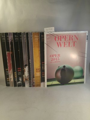 Opernwelt; Nr. 1 bis 8, Nr. 11 und 12 und "Das Jahrbuch" von 2015