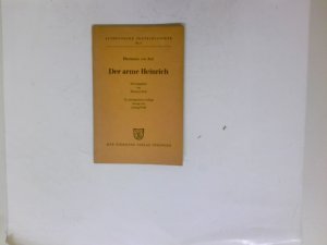 antiquarisches Buch – Hartmann von Aue  – Der arme Heinrich. Hrsg. von Hermann Paul. 13. durchges. Aufl., besorgt von Ludwig Wolff.