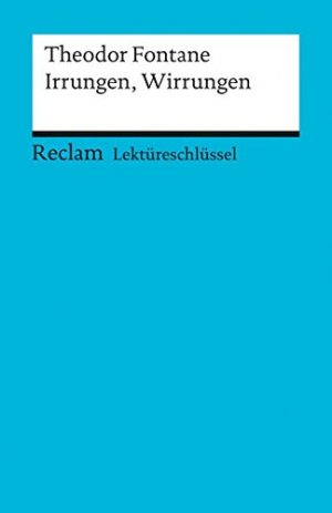 gebrauchtes Buch – Reiner Poppe – Theodor Fontane, Irrungen, Wirrungen von Reiner Poppe