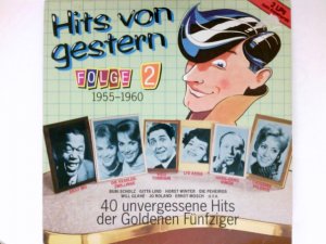 gebrauchter Tonträger – Hits von Gestern 2 (1955-1960) - 2 LPs : Bubi Scholz, Vico Torriani, Caterina Valente.. / Vinyl record Vinyl-LP.