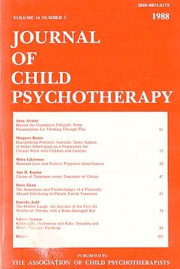 Journal of Child Psychotherapy. Vol. 14. Nr. 2.