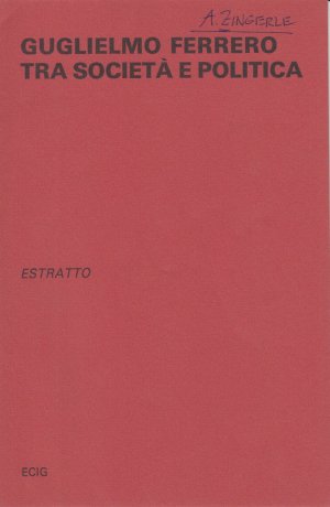 La Tammany Hall die Roma antica. Una nota a proposito dello stile storico di Guglielmo Ferrero. [Da Guglielmo Ferrero tra società e politica].