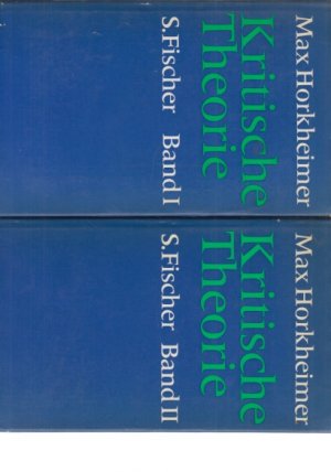 2 BÄNDE) Kritische Theorie. Eine Dokumentation. Hrsg. von Alfred Schmidt.