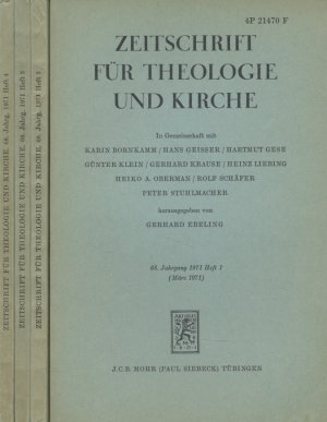 Zeitschrift für Theologie und Kirche, 68.