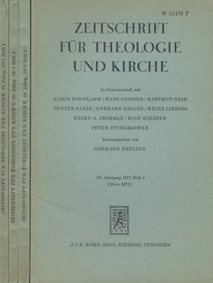 Zeitschrift für Theologie und Kirche, 69.