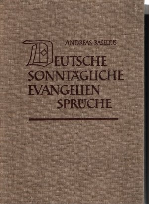 Deutsche sonntägliche Evangelien-Sprüche.