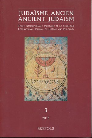 Judaïsme ancien. Revue internationale d