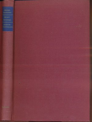 Georg Brandes - Arthur Schnitzler. Ein Briefwechsel. Hrsg. von Kurt Bergel.