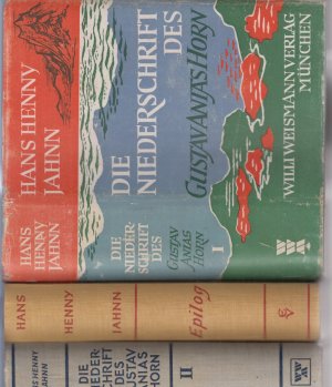 3 BÄNDE ) Fluß ohne Ufer. Roman in 3 Teilen. Hans Henny Jahnn. Band 1 und 2: Die Niederschrift des Gustav Anias Horn; Band 3: Epilog.