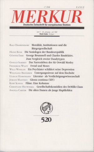 Merkur, Nr. 520, Heft 7, 46. Jg., Juli 1992.