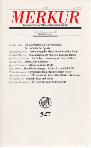 Merkur, Nr. 527, Heft 2, 47. Jg., Februar 1993.