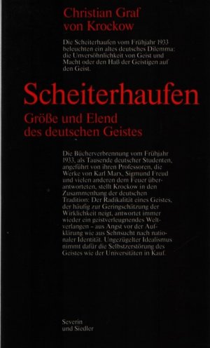 Scheiterhaufen. Größe und Elend des deutschen Geistes.