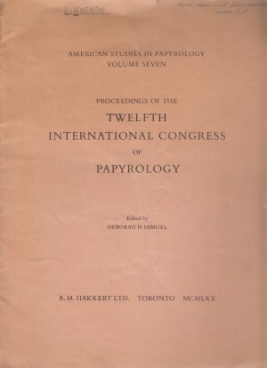 antiquarisches Buch – Ludwig Koenen – The Prophecies of a Potter: A Prophecy of World Renewal Becomes an Apocalypse. [From: American Studies in Papyrology, Vol. 7]. Proceedings of the Twelfth International Congress of Papyrology.