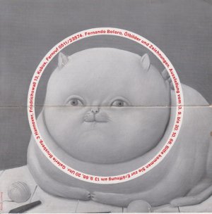 antiquarisches Buch – Fernando Botero – Ölbilder und Zeichnungen. [Ausstellungsanzeige]. Ausstellung vom 13.9. bis 20.10.66.