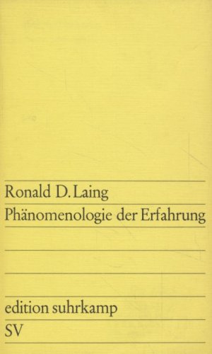 Phänomenologie der Erfahrung.