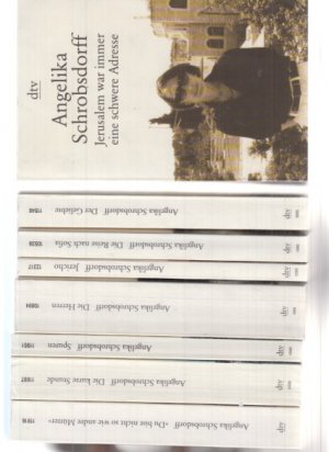 8 BÄNDE ) Die kurze Stunde zwischen Tag und Nacht. Roman ... (u.a.). Von Angelika Schrobsdorff. dtv. (Konvolut von 8 Bänden aus d. Deutschen Taschenbuch […]